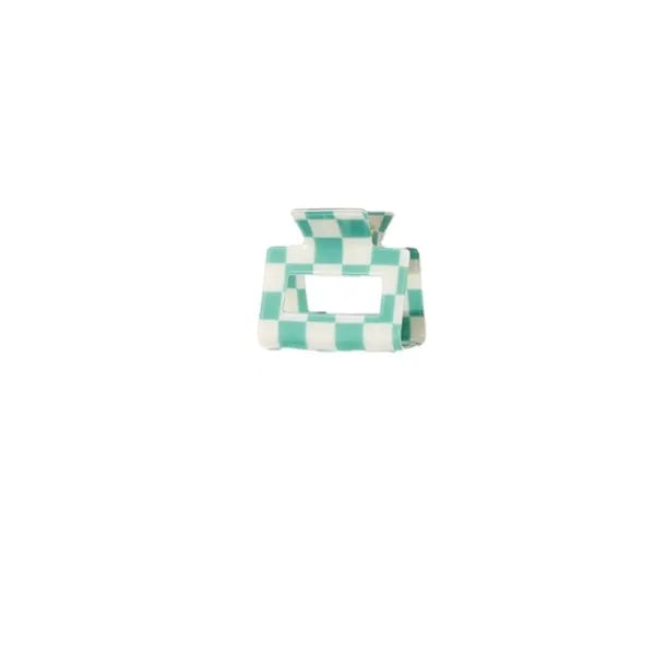 Checkered Hair Clips