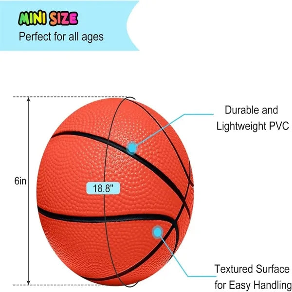 6 Inch PVC Mini Basketball