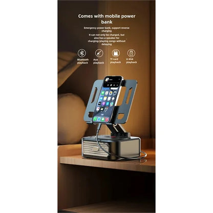 Tablet Stand with Bluetooth Speaker and power bank