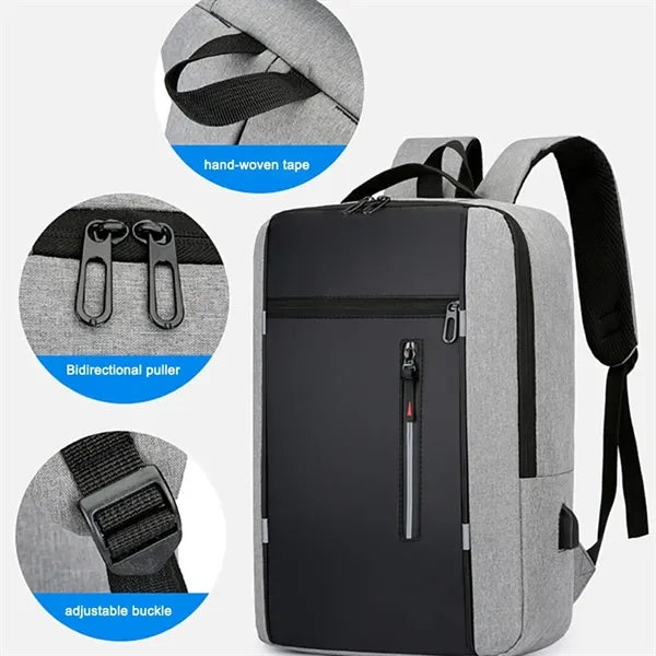 Waterproof Business Backpack With Usb Pot