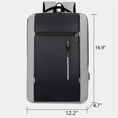 Waterproof Business Backpack With Usb Pot