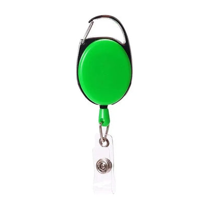Retractable Badge Holder with Carabiner Clip