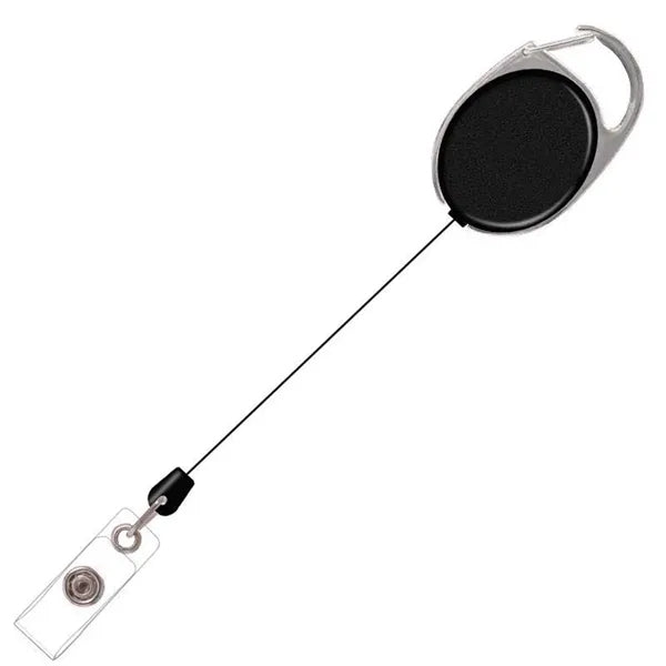 Retractable Badge Holder with Carabiner Clip