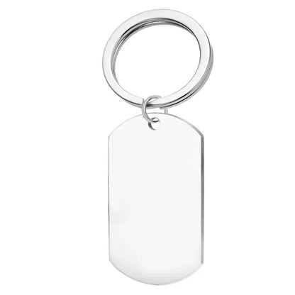 Blank Keychain Engraved Pendant