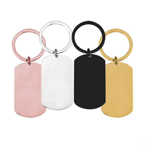 Blank Keychain Engraved Pendant
