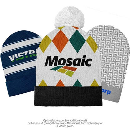 Adult Jacquard Acrylic Beanie