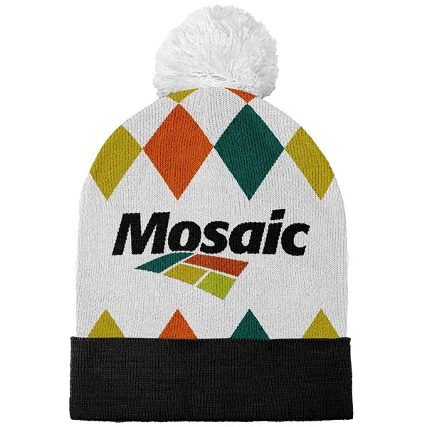 Adult Jacquard Acrylic Beanie
