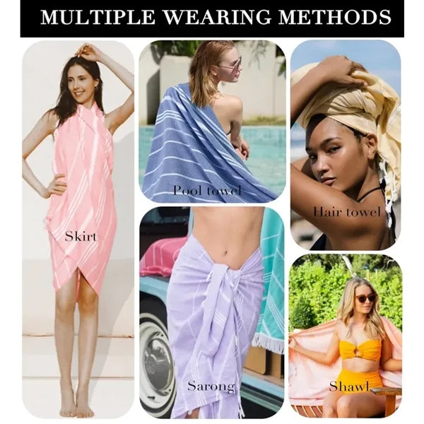 39" x 71" Extra Large Turkish Beach Towel