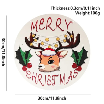 Christmas Door Sign Decoration