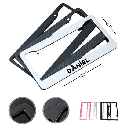 Easy-to-Install Aluminum License Plate Frame