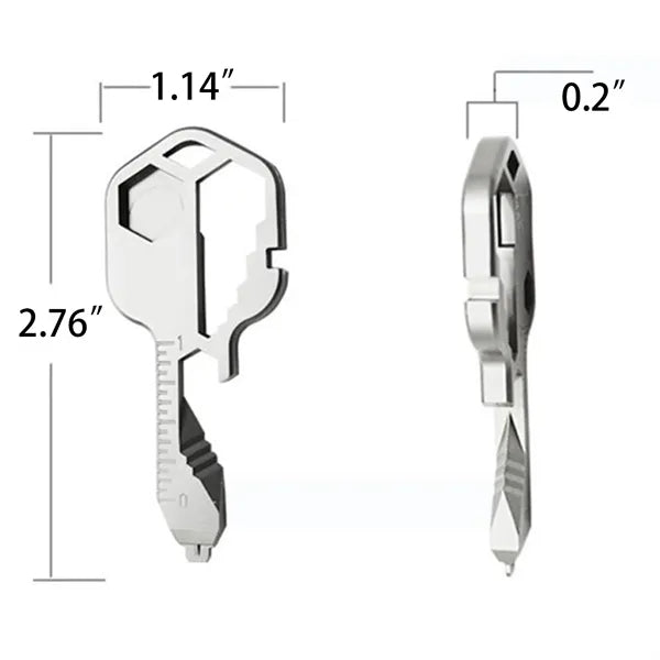 24 In 1 Stainless Steel Multifunctional Keychain Key Tool
