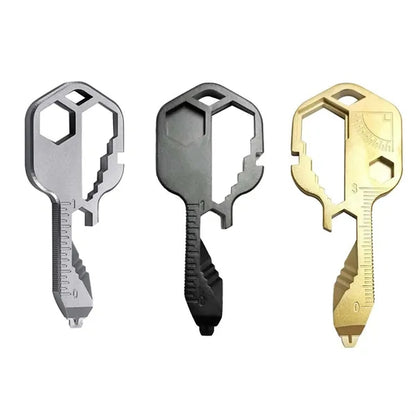 24 In 1 Stainless Steel Multifunctional Keychain Key Tool