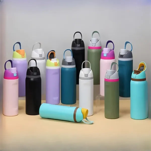 24oz Large Capacity Stainless Steel Sport Bottle Car Cup
