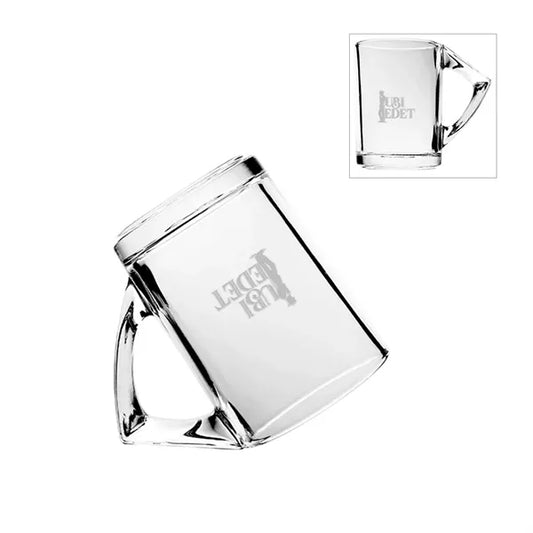 8 oz. Invert Glass Mug-Frosted Etched