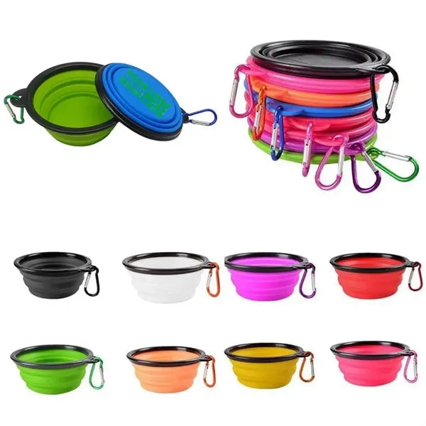 Collapsible Dog Bowl with Locking Clasp