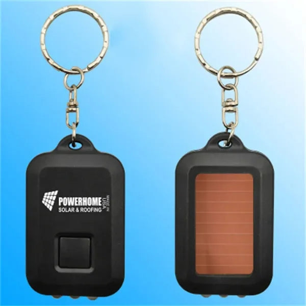 Solar LED Keychain Flashlight