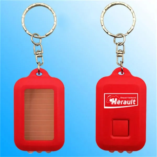 Solar LED Keychain Flashlight