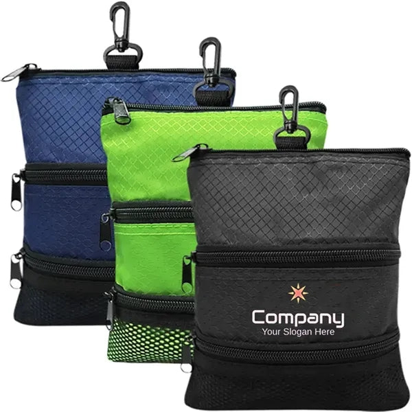 Pocket Waterproof Golf Ball Storage Tee Bag