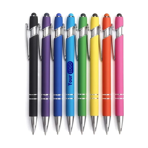 Retractable Ballpoint Pen with Stylus tip