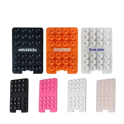 Silicone Adhesive Suction Cup Phone Card Holder