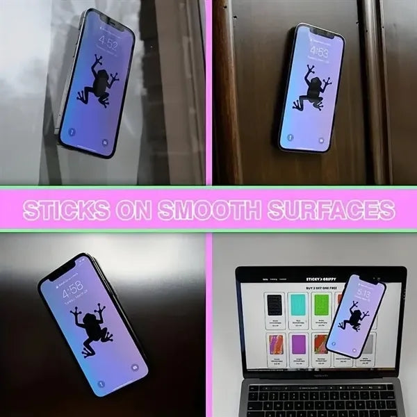 Silicone Adhesive Suction Cup Phone Card Holder
