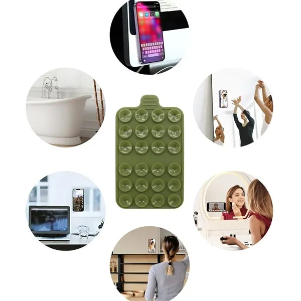 Double Sided Silicone Suction Cup Phone Case Mount