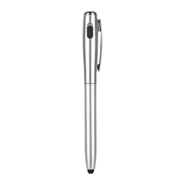 Custom 3 In1 LED Flashlight Stylus Pen