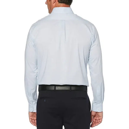 Perry Ellis Mini-Grid Woven Shirt