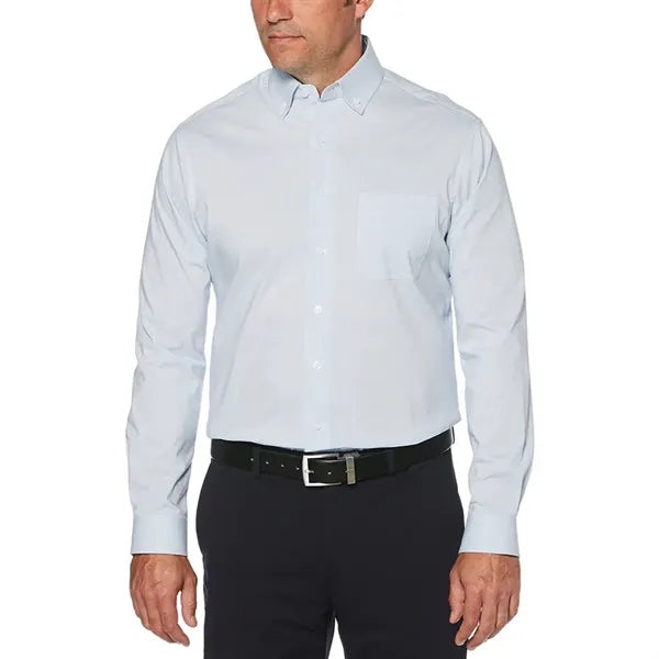 Perry Ellis Mini-Grid Woven Shirt