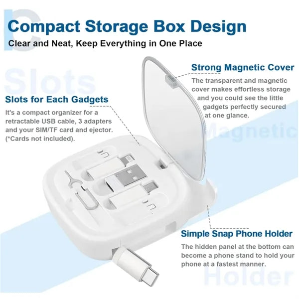 Multi Charging Cable Storage Box