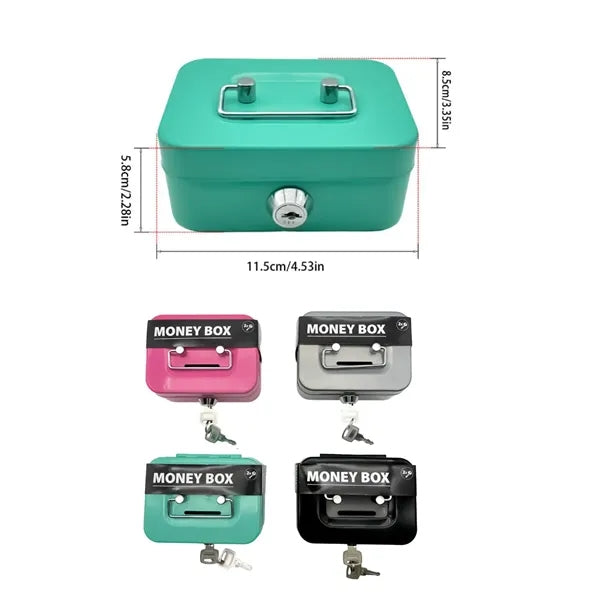 Small Cash Box With Lock And Slot
