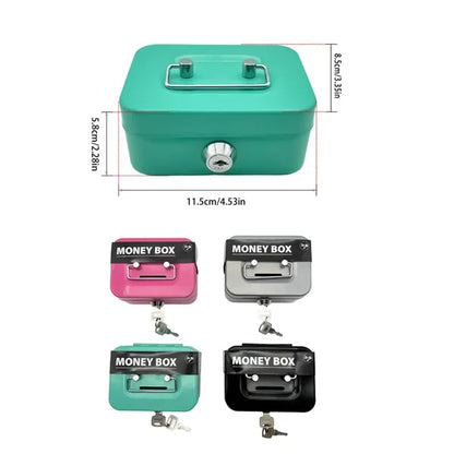 Small Cash Box With Lock And Slot