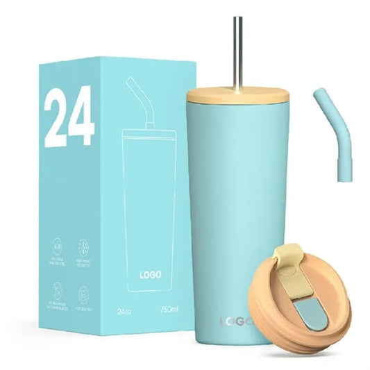 24 Oz Tumbler With Lid And Straw