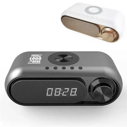 Wireless Charging Bt Speaker Led Clock