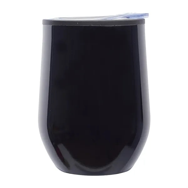 12 Oz. Shelby Stemless Wine Glasses W/ Convenient Lid