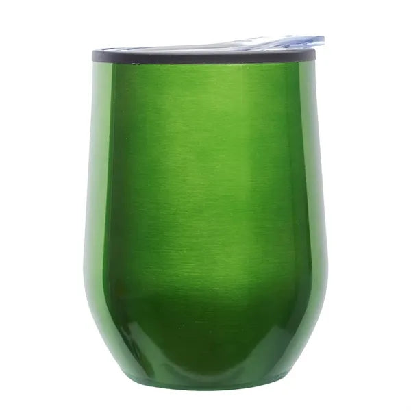 12 Oz. Shelby Stemless Wine Glasses W/ Convenient Lid