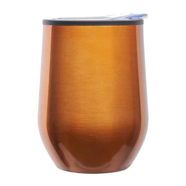 12 Oz. Shelby Stemless Wine Glasses W/ Convenient Lid