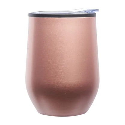 12 Oz. Shelby Stemless Wine Glasses W/ Convenient Lid