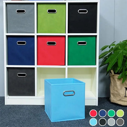 Sports Storage Bins Collapsible Cube Container Office Room