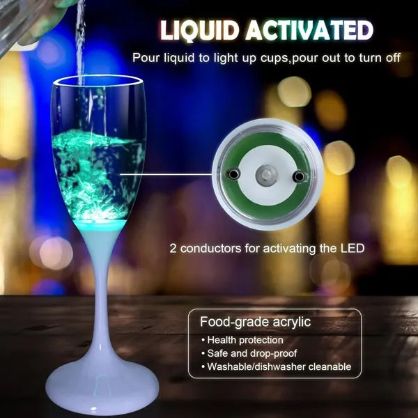Luminous Champagne Cup & Wine Glass
