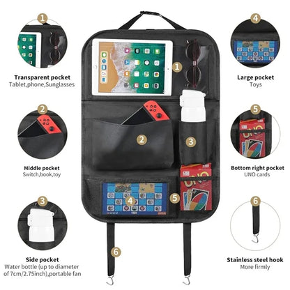 Car Backseat Organizer with Tablet Holder