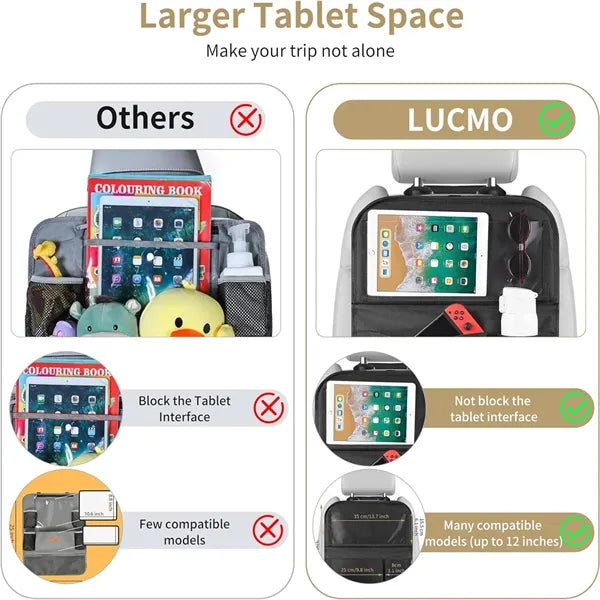 Car Backseat Organizer with Tablet Holder