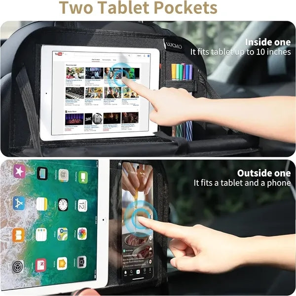 Car Backseat Organizer with Tablet Holder