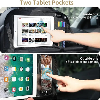 Car Backseat Organizer with Tablet Holder