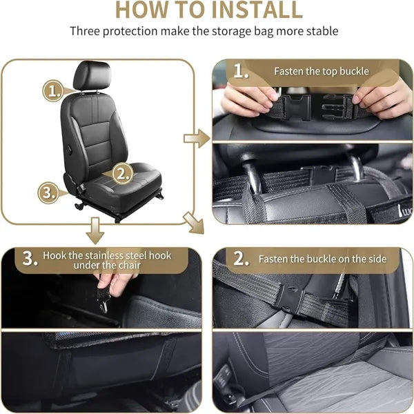 Car Backseat Organizer with Tablet Holder