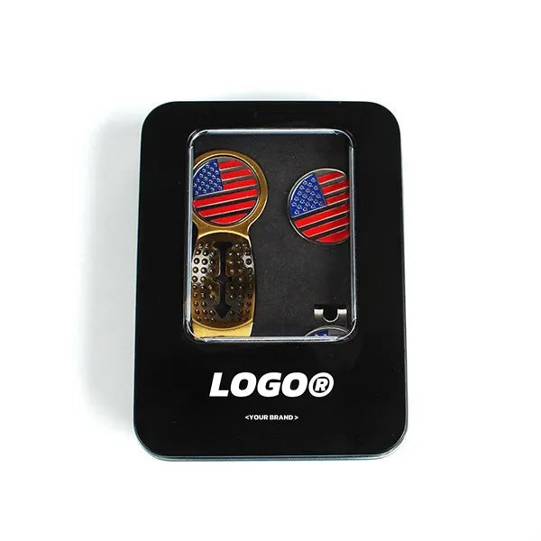 Custom Engraved Golf Divot Repair Too Ball Marker Gift set