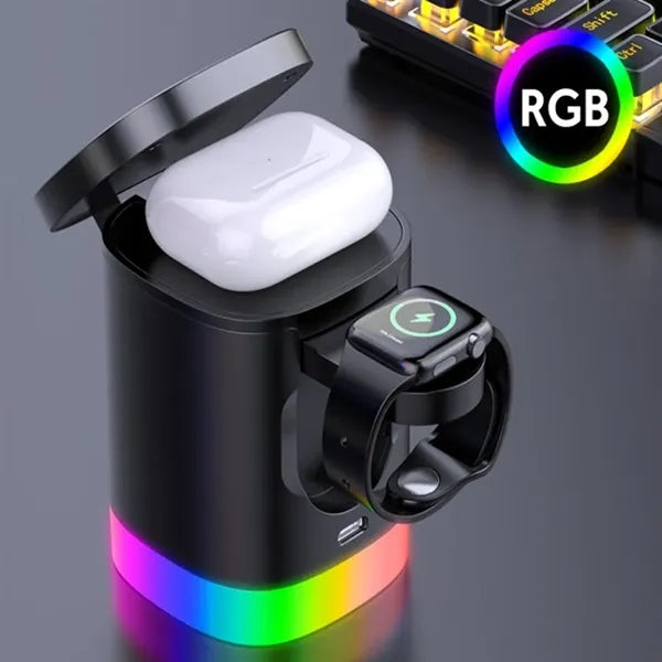 3-in-1  Foldable LED Magsafe Charger Station