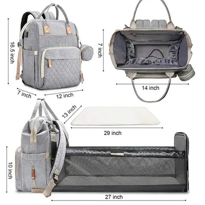 Diaper Backpack with Changing Station