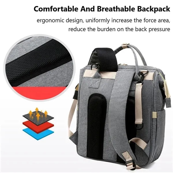 Diaper Backpack with Changing Station
