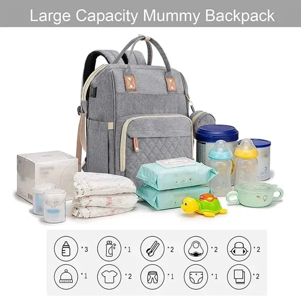 Diaper Backpack with Changing Station